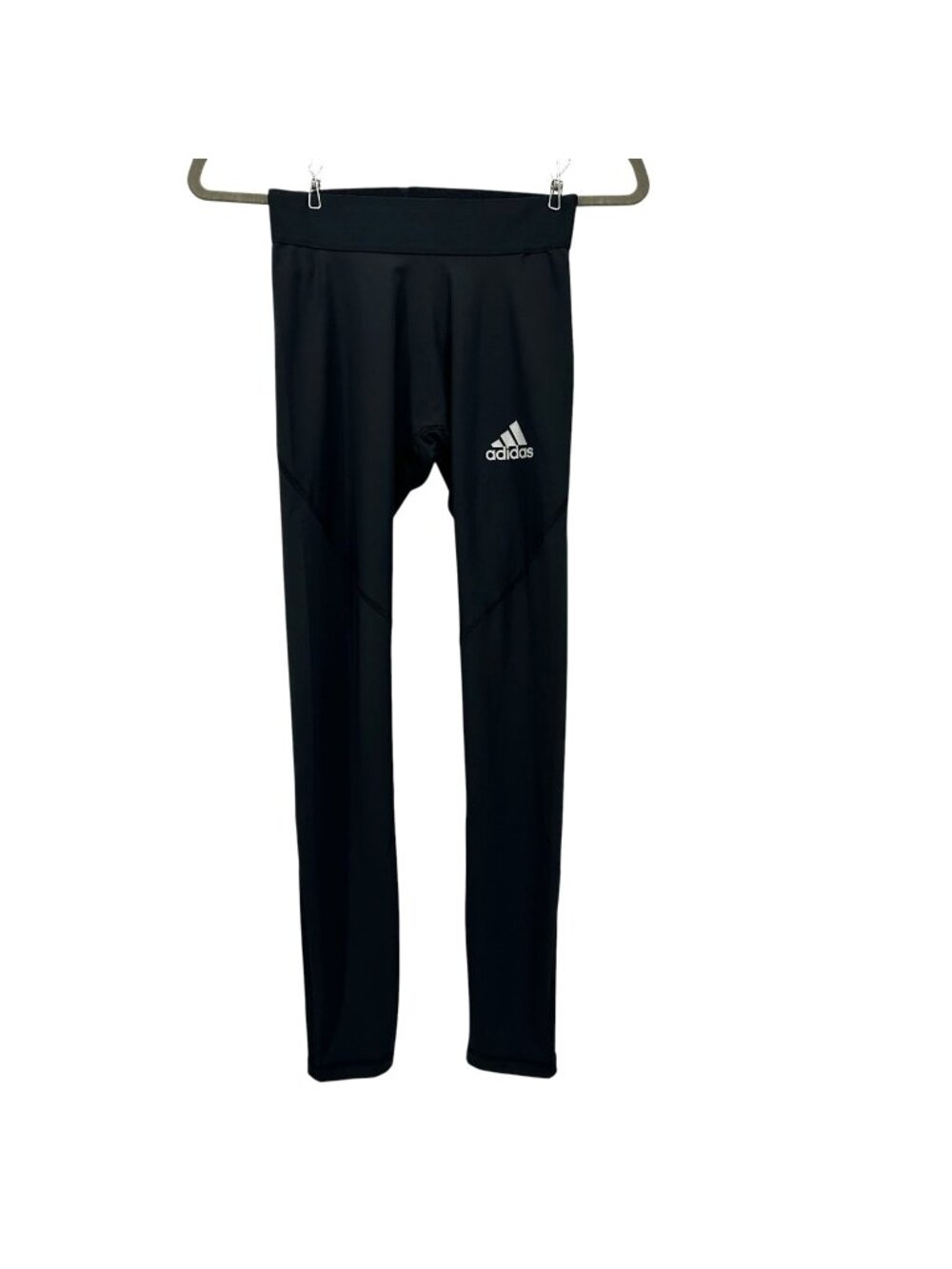 NEW ADIDAS Womens Small Leggings AlphaSkin AeroReady Tights Black Activewear
